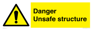danger unsafe structure